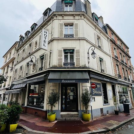 Hotel Des 3 Marches- Logis Hotel Restaurant Le Vesinet Exterior photo